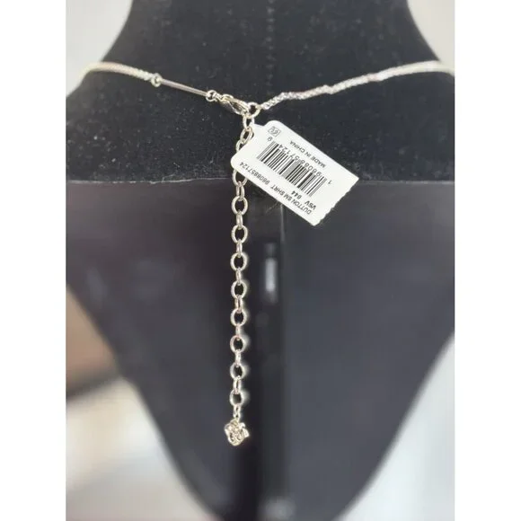 Kendra Scott Yellowstone Y Silver Necklace - Picture 4 of 5